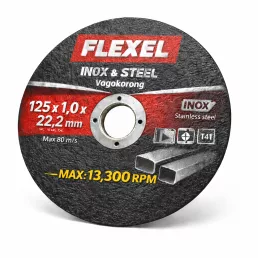 FLEXEL inox vágókorong fémre 115x1,0x22,2