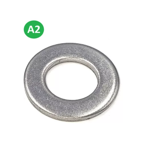 DIN 125A M10 A2 lapos alátét (rozsdamentes)
