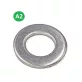DIN 125A M16 A2 lapos alátét (rozsdamentes)