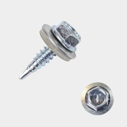 4,8x19 Hatlapfejű fűzőcsavar + EPDM alátét