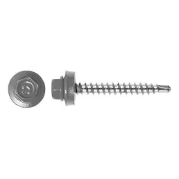   PRÉMIUM 4,8x35 htl. csavar fához+EPDM RAL 9006 (fehéralumínium)