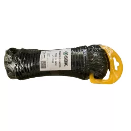 8mm bliszter fonatolt PP kötél-fekete (20m)