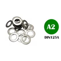 DIN 125 A2 Lapos alátét  (rozsdamentes)